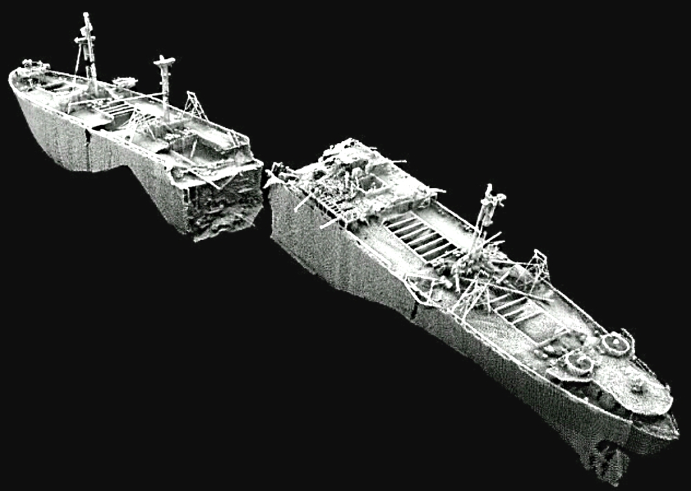 Sonar of wreck